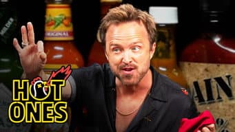 Aaron Paul Gets Broken Bad While Eating Spicy Wings