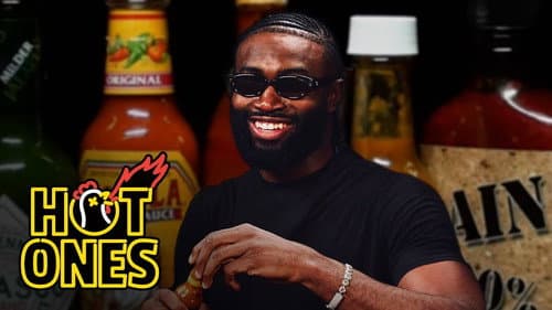 Jaylen Brown Goes Killer Whale Mode While Eating Spicy Wings